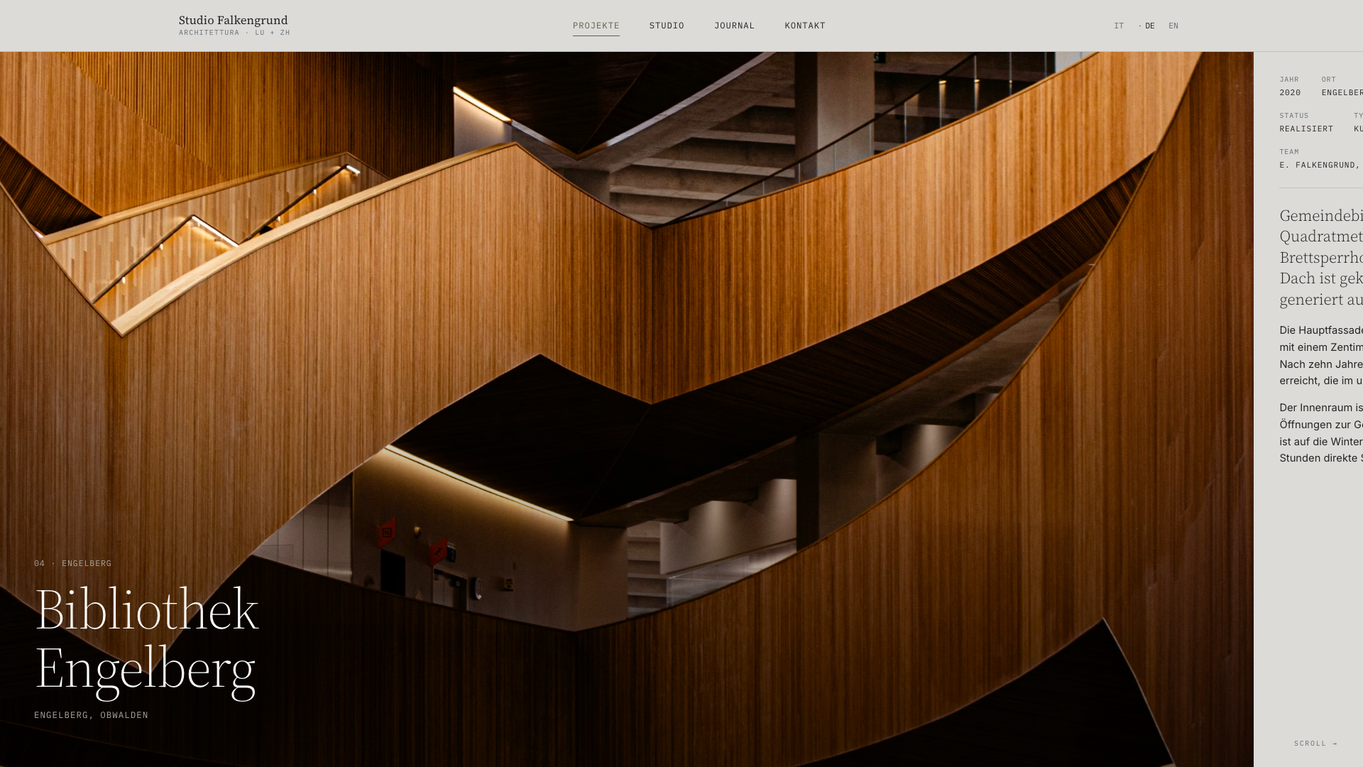 Studio Falkengrund · Bibliothek Engelberg