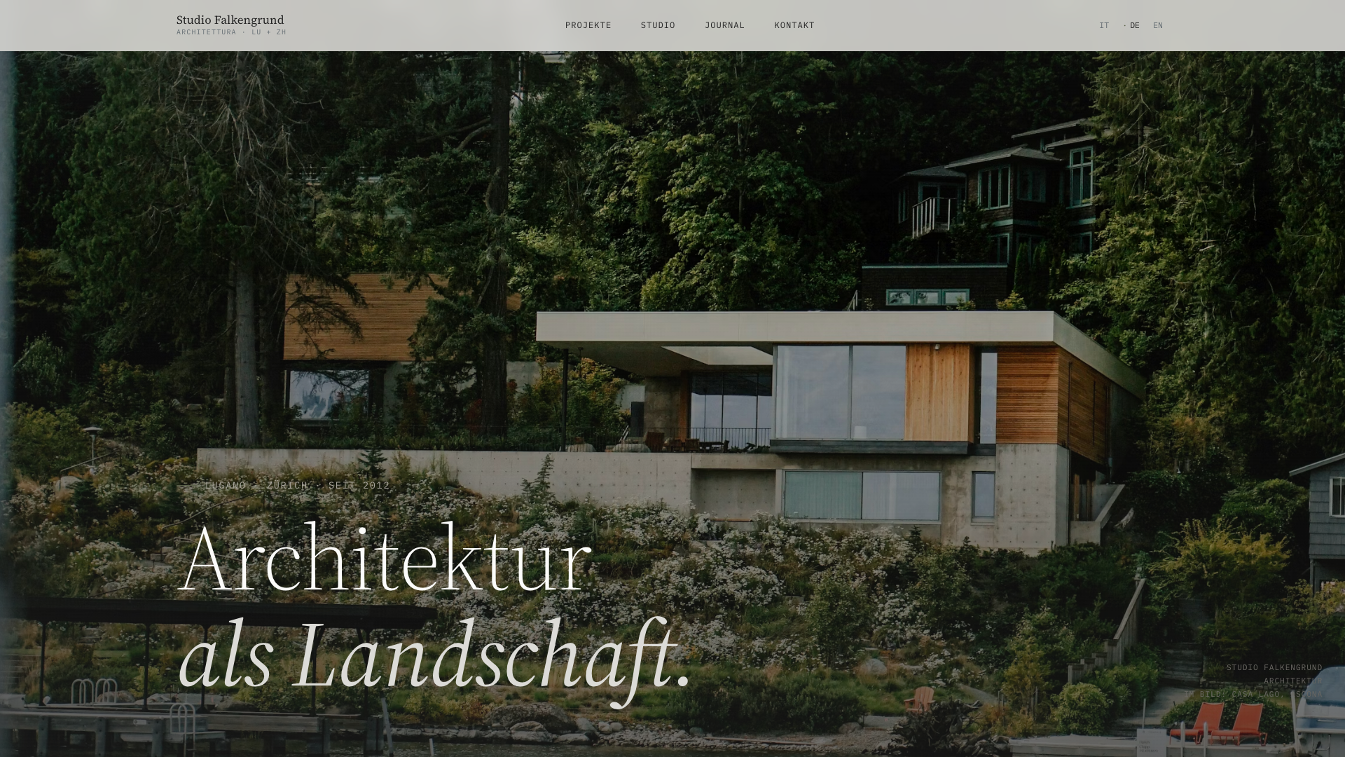 Studio Falkengrund · Architektur als Landschaft